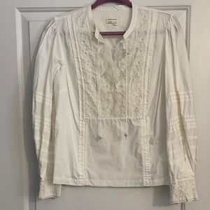 Anthropologie Ivory Blouse